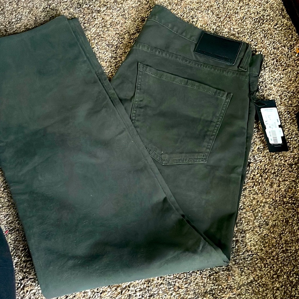 Brand new dark green mens pants